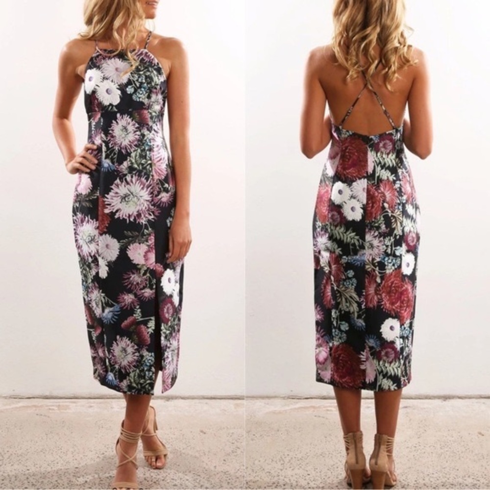 KEEPSAKE the Label Floral Sheath Cocktail Dress